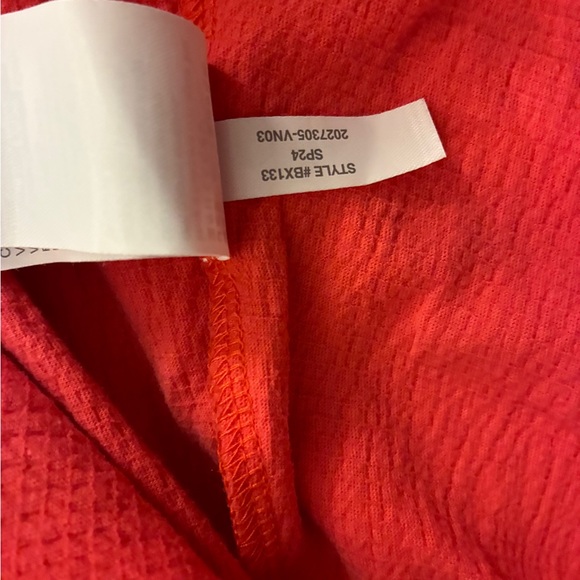 Crewcuts Red Crinkle Knit Ruffle Dress - Picture 6 of 7